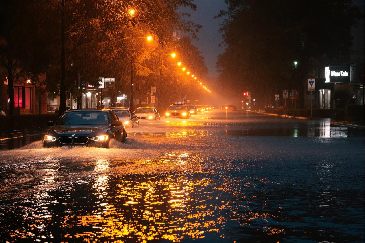 51吃瓜官网 - 某地连夜暴雨致道路积水严重，市民出行困难